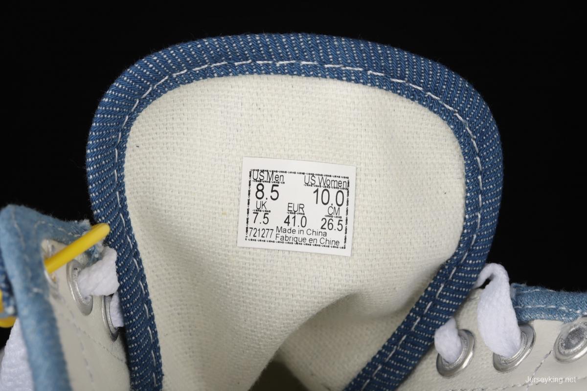 Vans Style 36 half-moon Baotou water wash color denim blue ultra-thin canvas vulcanized board shoes VN0A38G1Q70