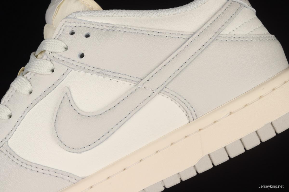 NIKE DUNK Low bone white color SB buckle rebound fashion leisure board shoes DD1503-107