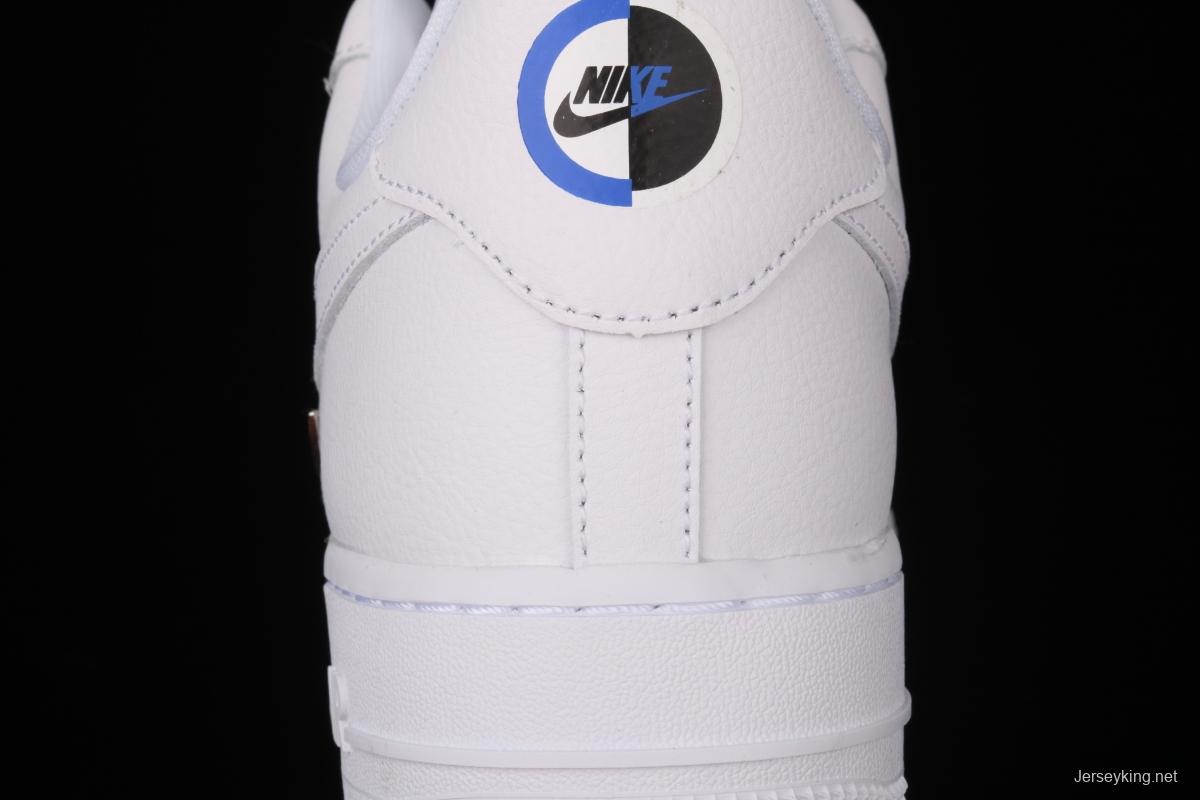 NIKE Air Force 11607 Low All white joint name small silver hook low-top casual board shoes CT1990-100