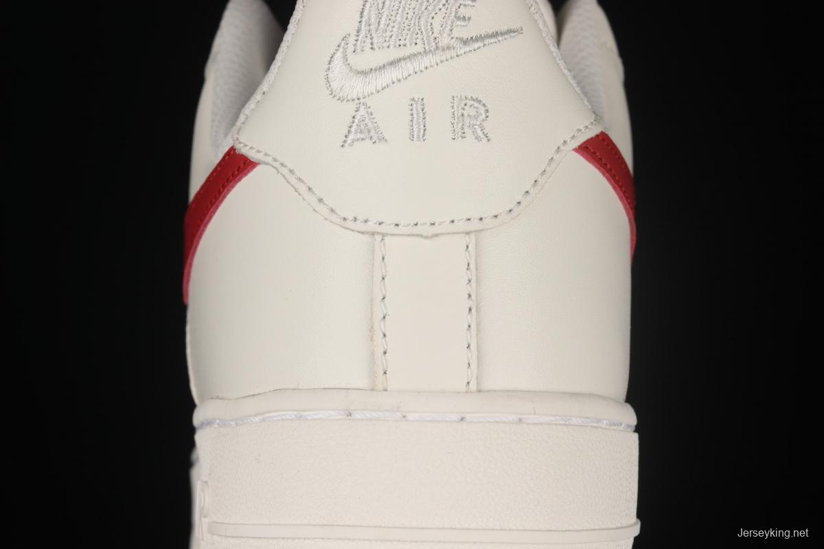 NIKE Air Force 1x 07 Low Air Force White and Red low-top Leisure Board shoes 315122-126