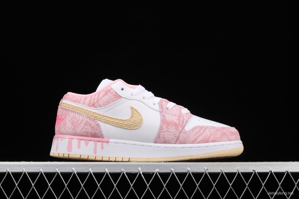 Air Jordan 1 Low GS low-top ice cream low-top basketball shoes CW7104-601