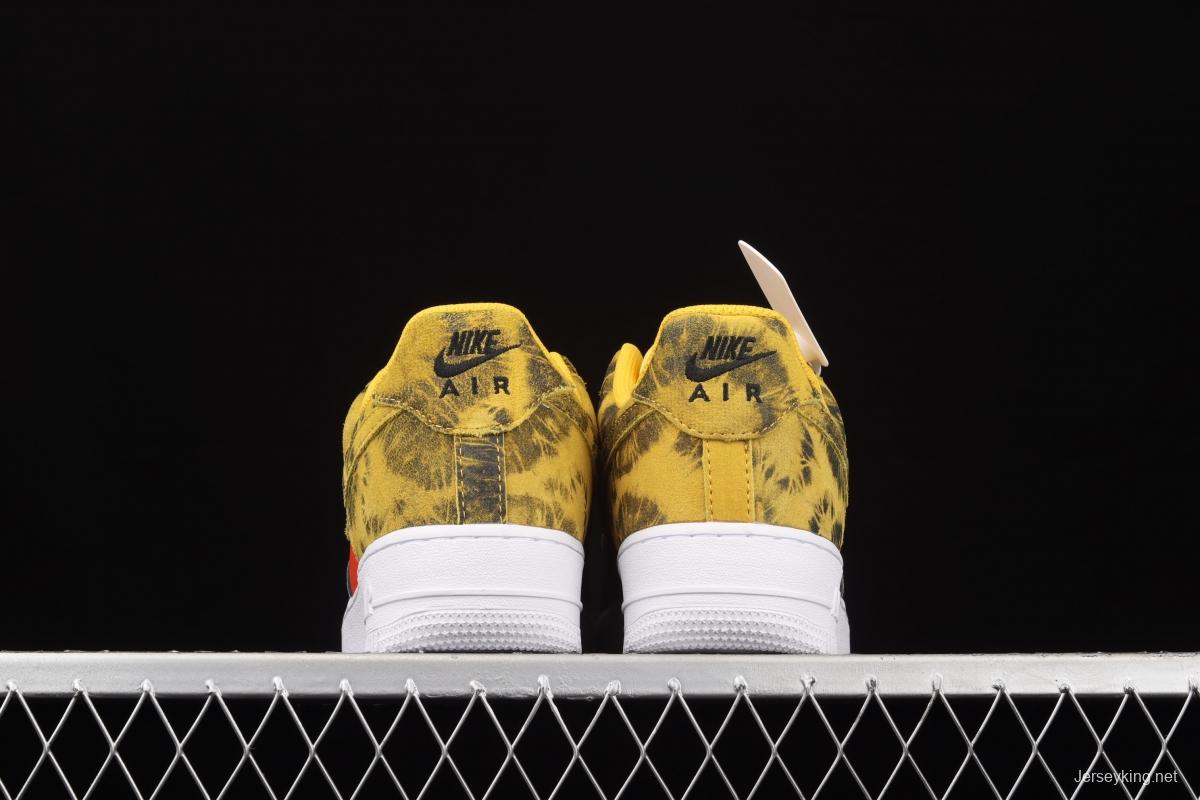 Air Force 1 Low Dark Sulphur yellow orange gray low top sports leisure board shoes CZ0337-700