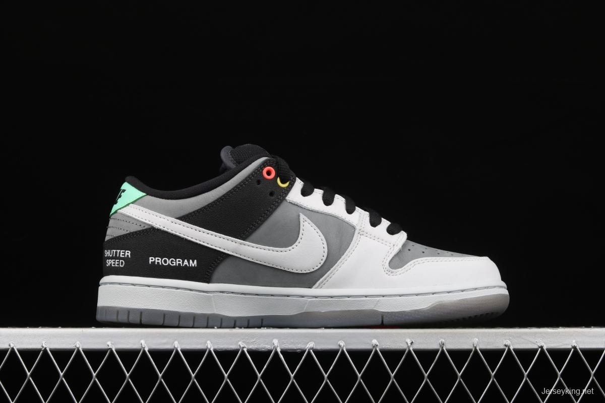 NIKE DUNK SB Low Pro ISO camera jointly named black and gray dunk series retro leisure sports skateboard shoes CV1659-001