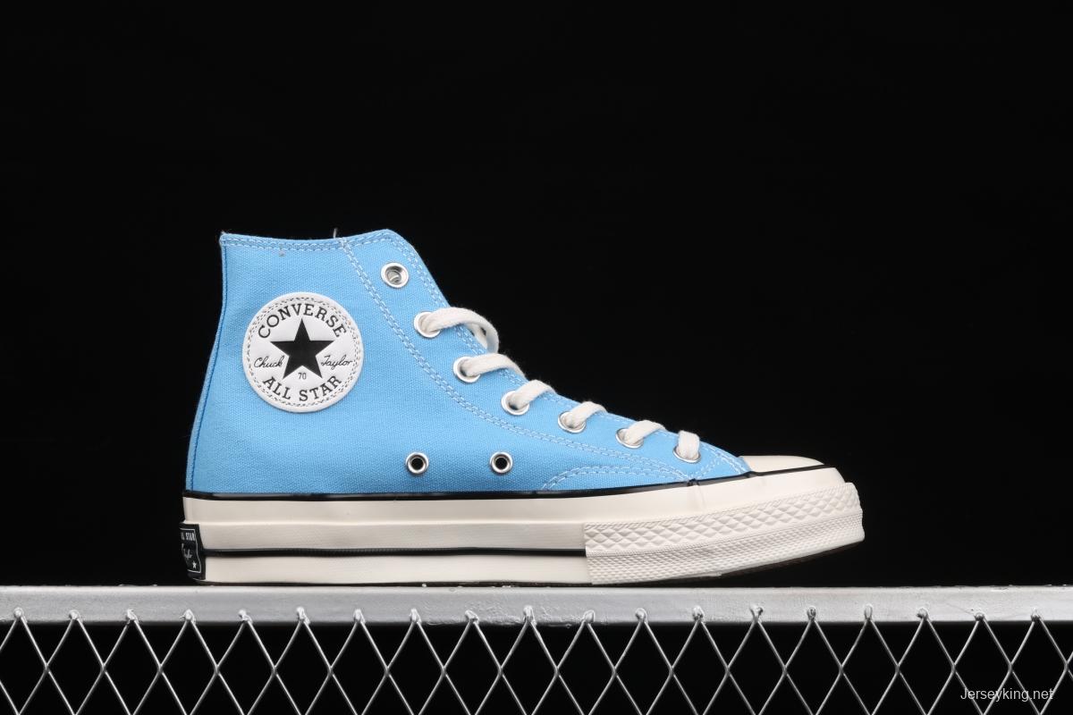 Converse Chuck 70s new spring color lake water blue matching high-top casual board shoes 171566C