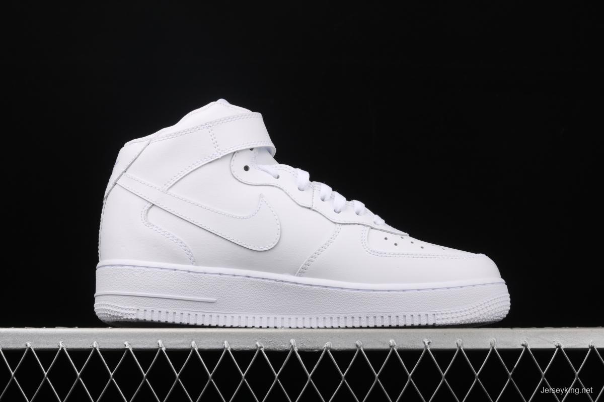 NIKE Air Force 1 Mid'07 Air Force all-white mid-top casual board shoes 315123-111,