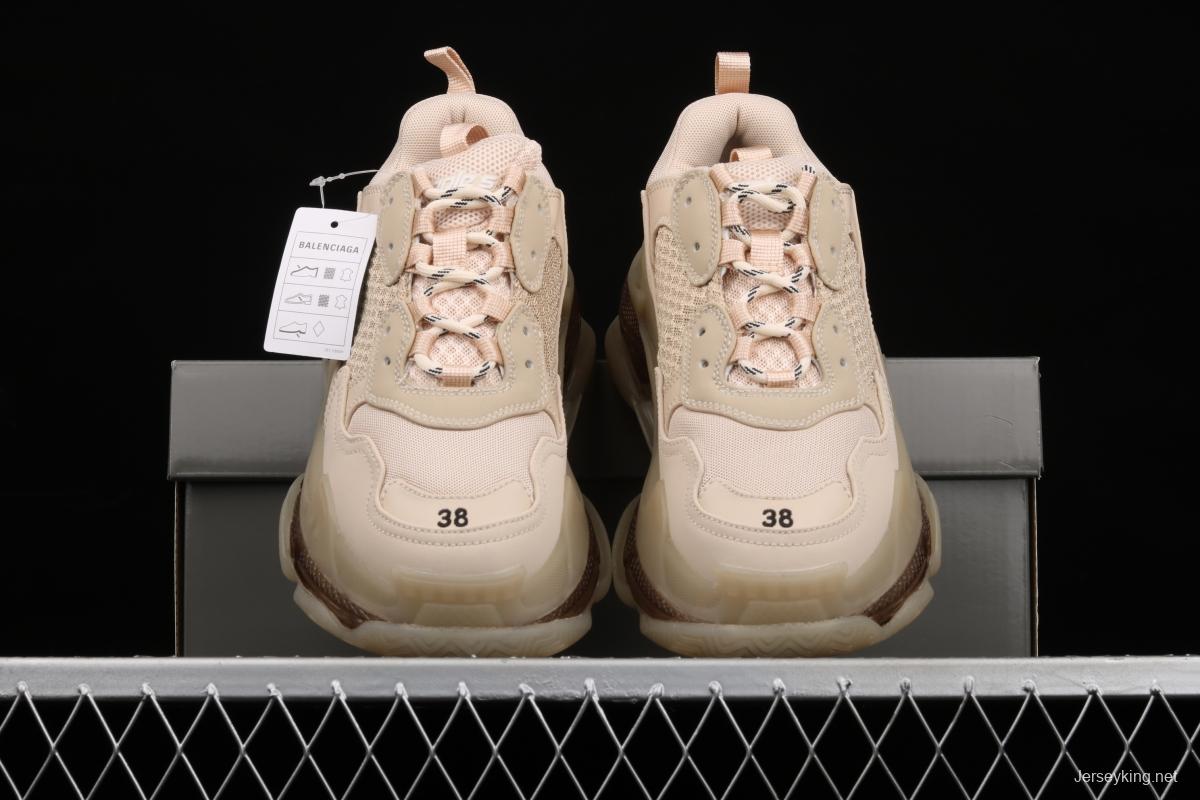 Balenciaga Triple S 3.0 full-combination nitrogen crystal outsole GA19710 for retro casual running shoes