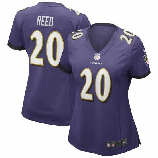 Women's Ed Reed Purple Retired Player Limited Team Jersey