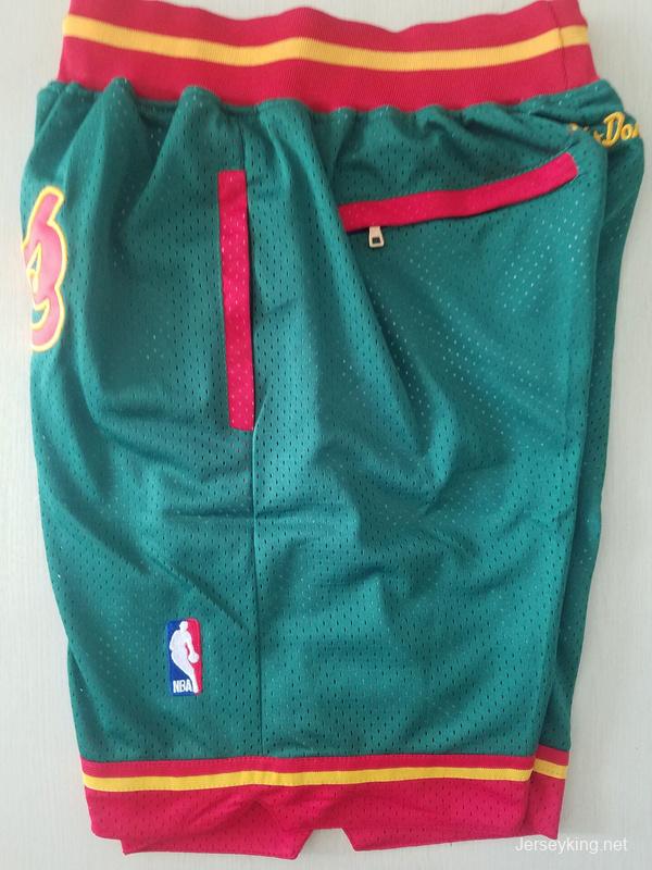 Seattle 1995-96 Throwback Classics Basketball Team Shorts