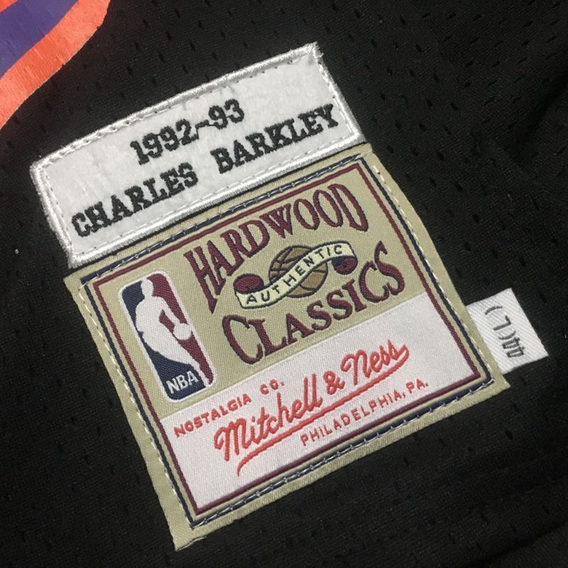 Men's Charles Barkley Black Retro Classic Team Jersey