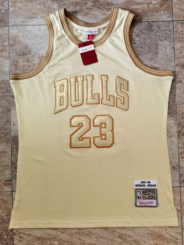 Men's Michael Jordan Golden Retro Classic Team Jersey