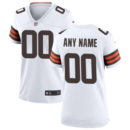 Women's White Custom Game Team Jersey