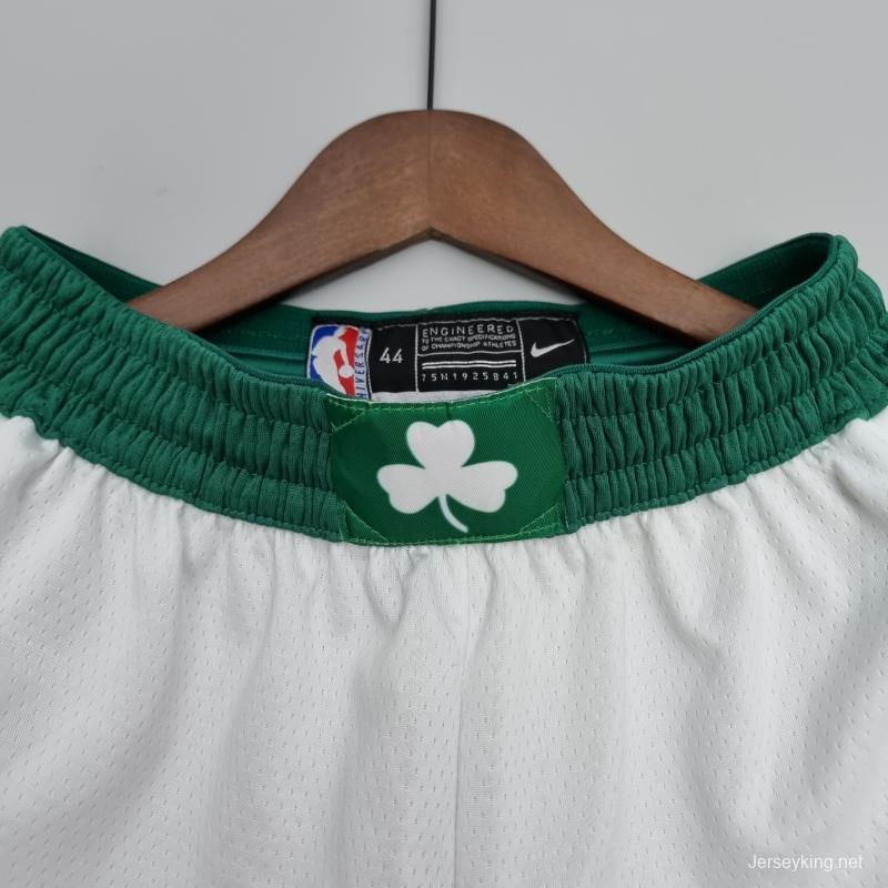 75th Anniversary Boston Celtics White NBA Shorts