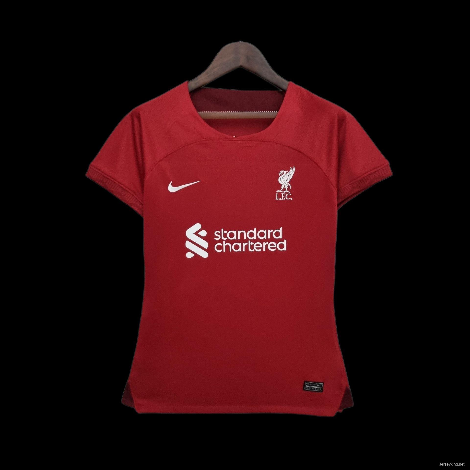 22/23 Women Liverpool Home Soccer Jersey