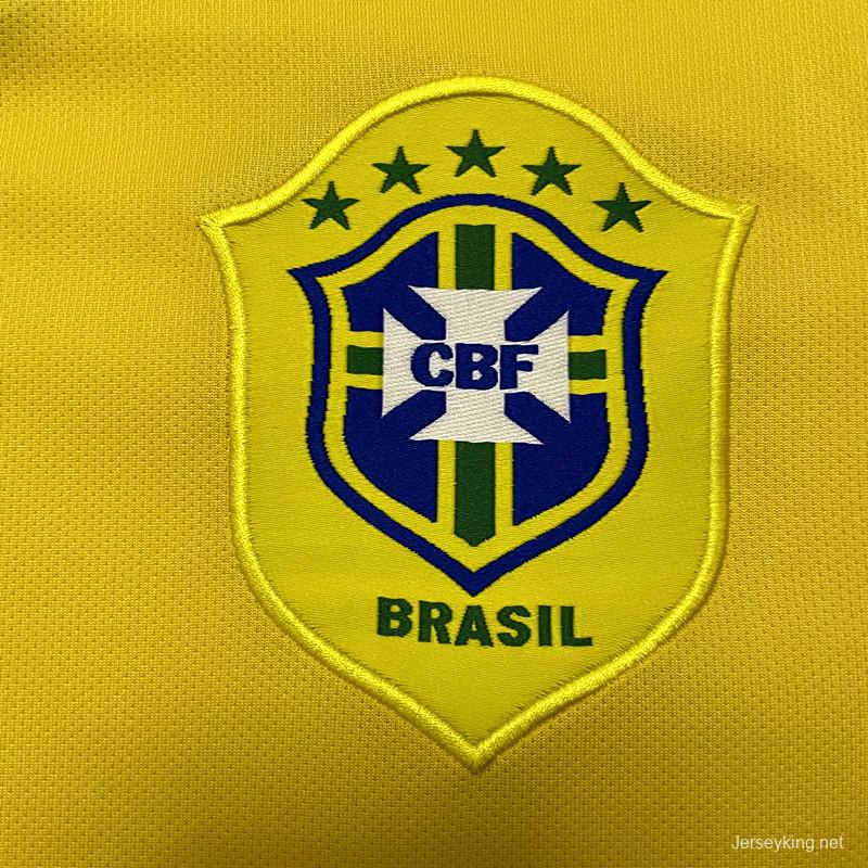 Retro 2006 Brazil Home Soccer Jersey