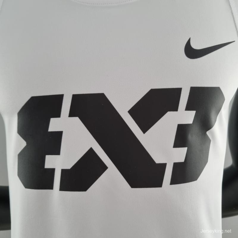 2022 Nike White Vest Shirts "3X3"#K000191