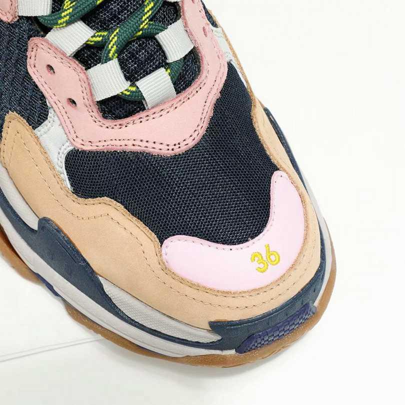 Men/Women Balenciaga Triple-S Sneaker Multi-Color Brown/Pink Item 6380340