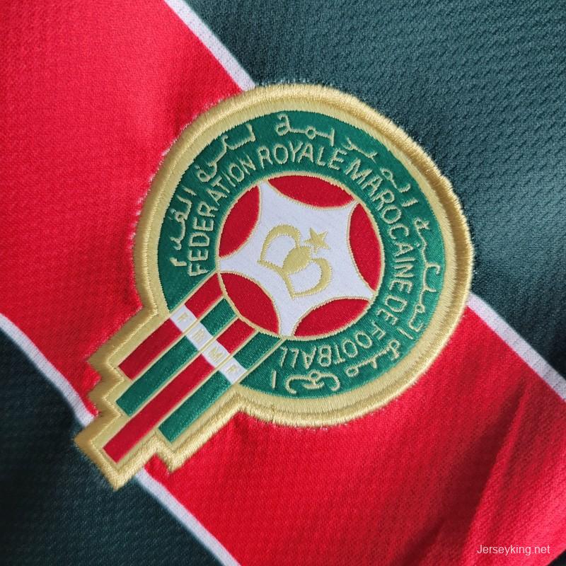 Retro 1998 Morocco Home Soccer Jersey