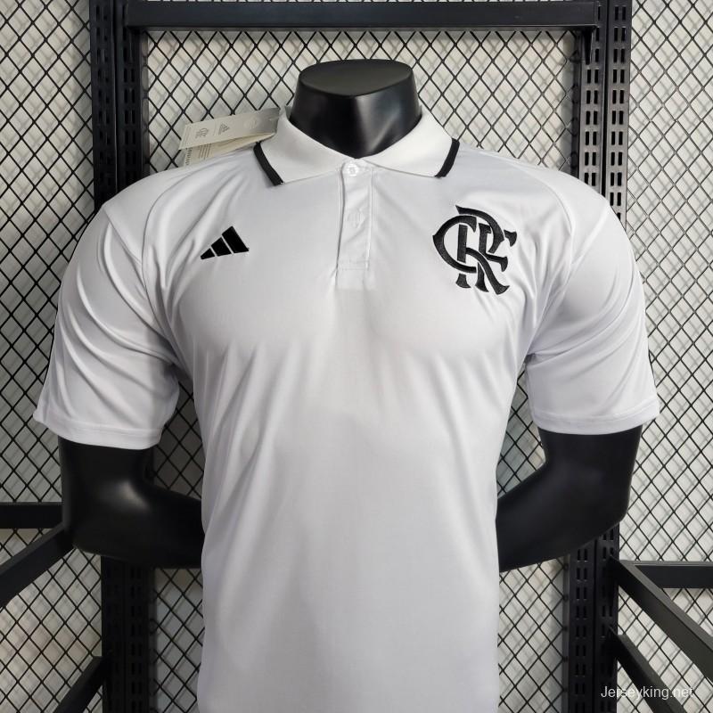 23-24 POLO Flamengo White Training Jersey