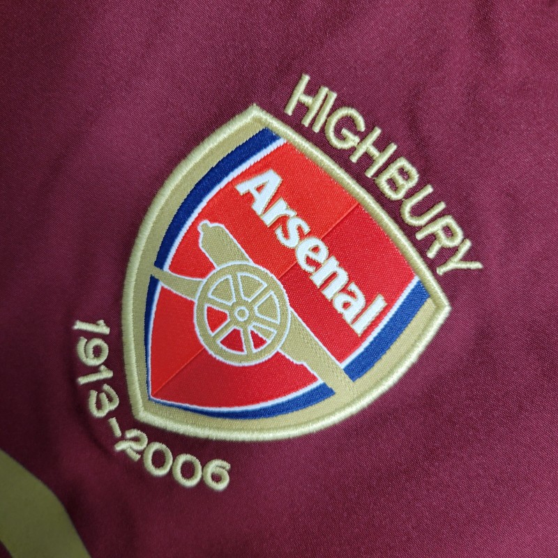 Retro 05-06 Arsenal Home Long Sleeve Jersey