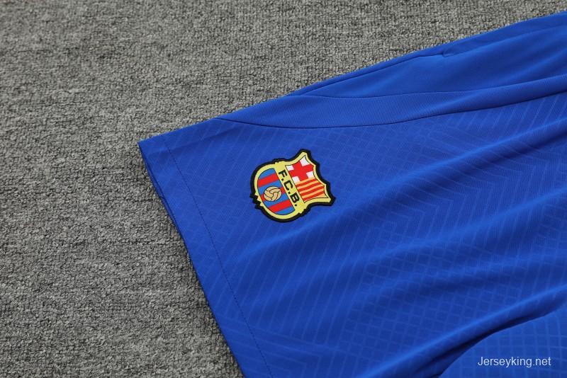 23/24 Barcelona White Short Sleeve Jeresy+Shorts