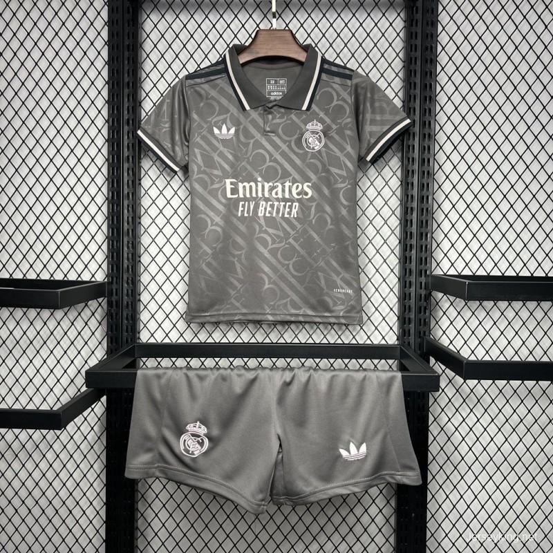 24/25 Kids Real Madrid Third Black Jersey