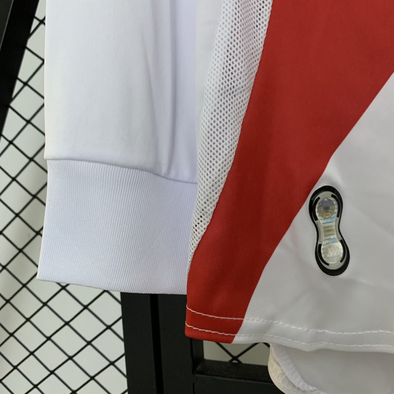 06/07 Retro Long Sleeve River Plate Home Jersey