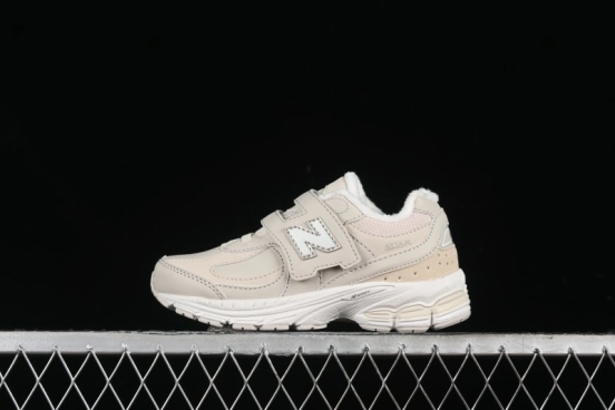New Balance 2002R Series Hook and Loop Kids Shoes with Fleece Lining - PV2002TM