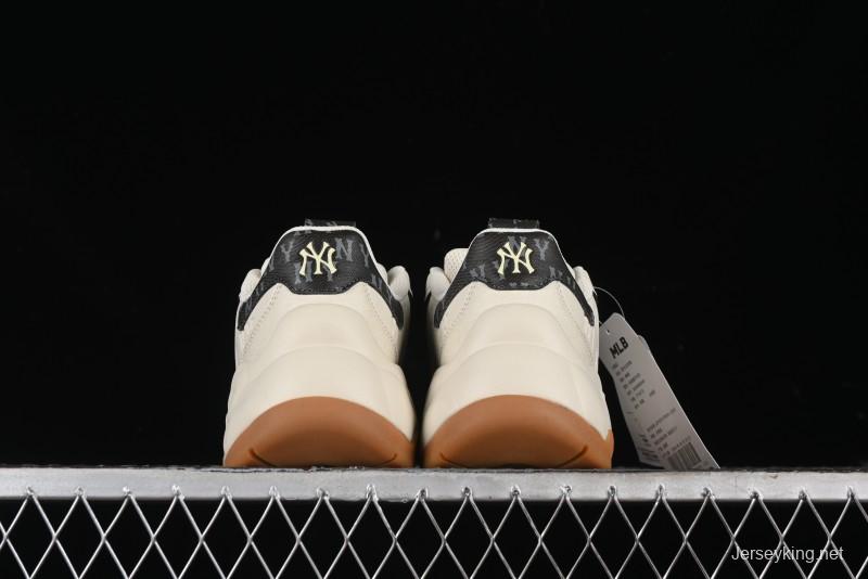 New York Yankees MLB Bigball Chunky Embo Monogram Thick Sole Sandals - 3ASHBEM4N50IVS