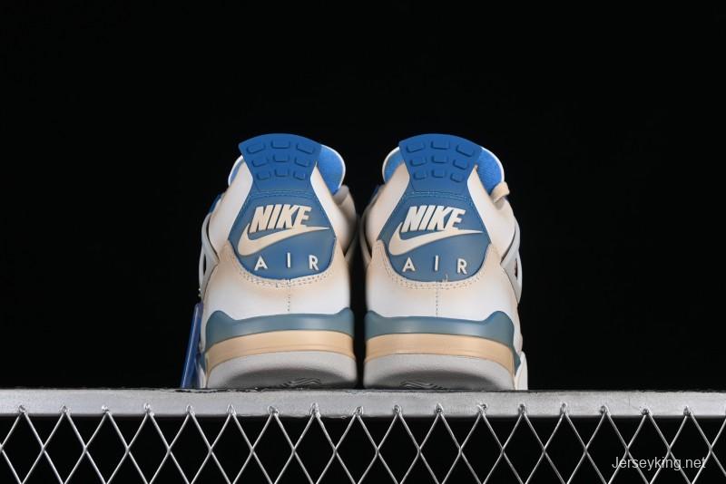Nike Air Jordan 4 Retro Basketball Shoes Blastoise Collaboration - 308797-105
