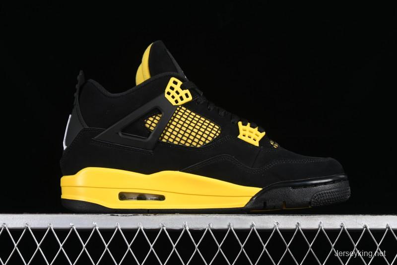 Nike Air Jordan 4 Retro Basketball Shoes Thunder - DH6927-017