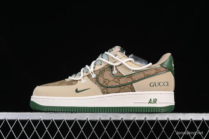 Nike Air Force 1 '07 Low Gucci Collaboration Lace-Up Low-Top Casual Sneakers - SJ1198-102