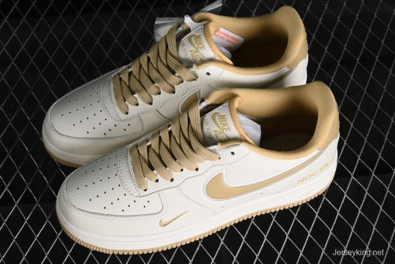 Nike Nocta x Nike Air Force 1 '07 Low Casual Sneakers with Reflective Details and Full-Length Air Cushion - NO0224-028