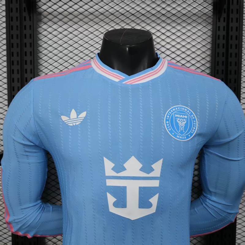 Player Version 25/26 Inter Miami Blue Third Long Sleeve Jersey