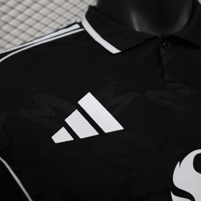 Player Version 25/26 Manchester United Black with Snapdragon Logo Design Jersey