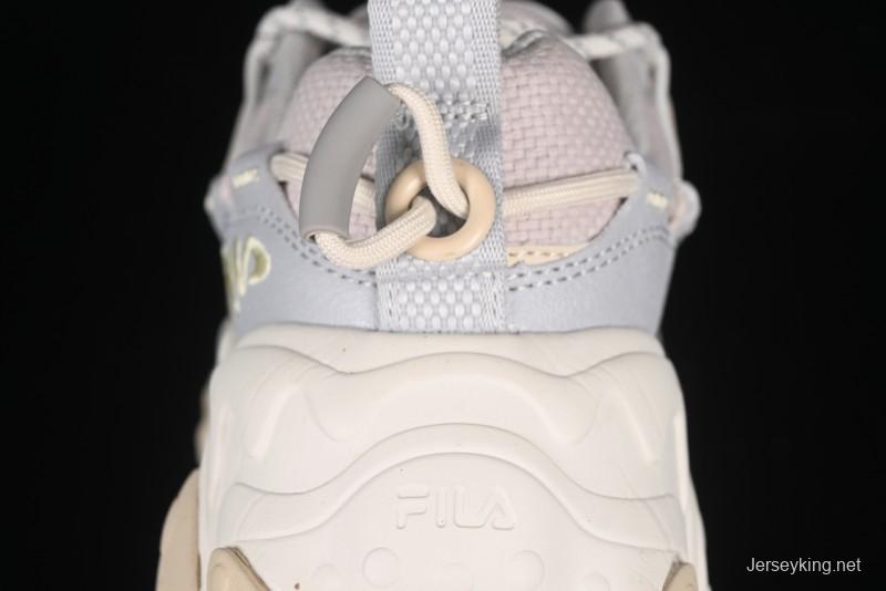 Fila Heritage Fluid Cat Claw 5.0 Vintage Dad Shoes with Lace-Up Design - F12W412105FLV