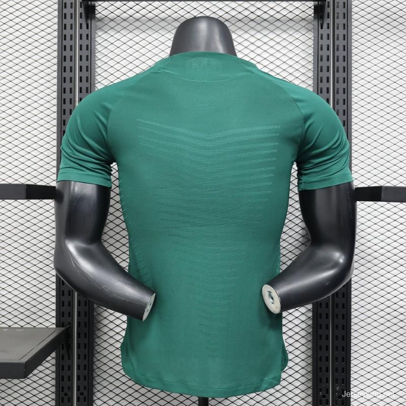 Player Version 25/26 Real Madrid Green with White Trim Jersey