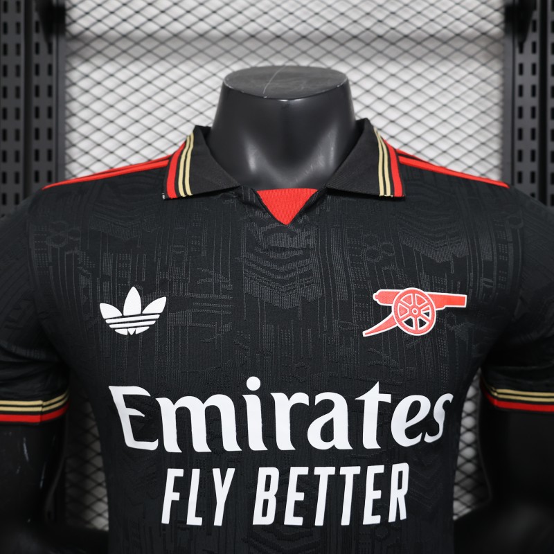 Player Version 25/26 Arsenal Black POLO Jersey