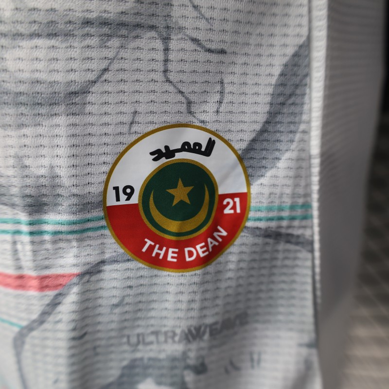 Player Version 2025 MC Alger (MCA) Home White Jersey with Club Emblem Design