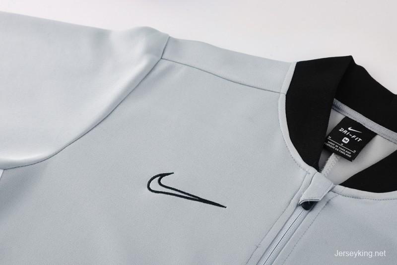 2025 NIKE Grey Full Zipper Jacket + Long Pants