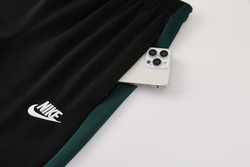 2025 Nike Green/White Full Hoodie Zipper Jacket +Long Pants