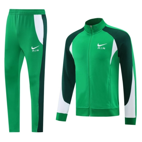 2025 NIKE Green Full Zipper Jacket +Long Pants