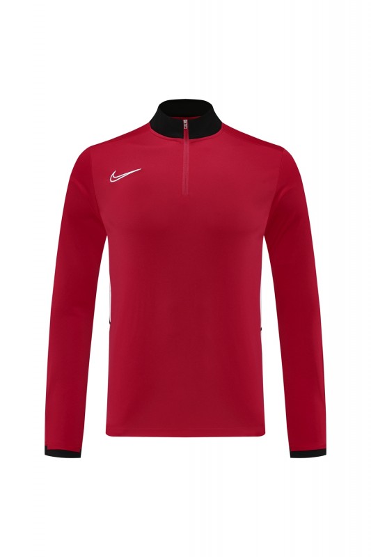 2025 Nike Red Full Hoodie Zipper Jacket +Long Pants