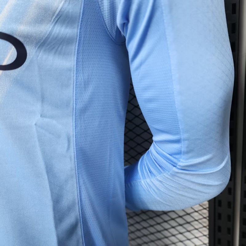 Player Version 25/26 Manchester City Home Long Sleeve Jersey
