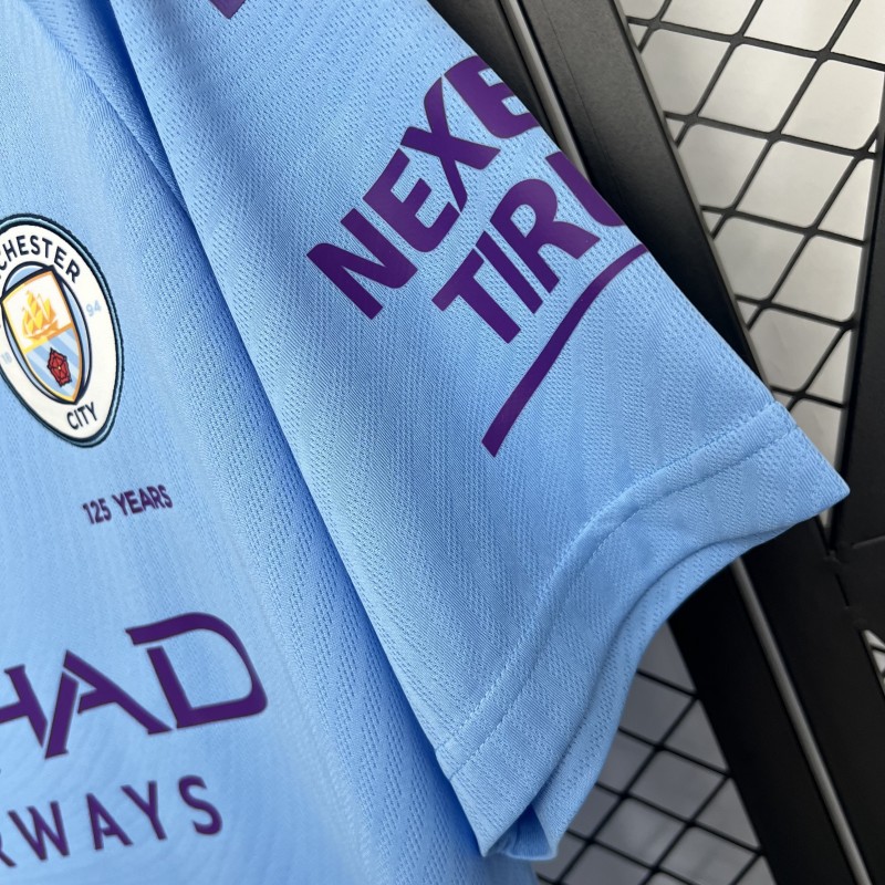 19/20 Retro Manchester City Home Jersey