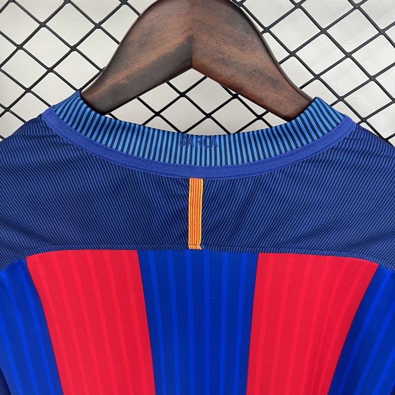 14/15 Retro Long Sleeve Barcelona Home Jersey