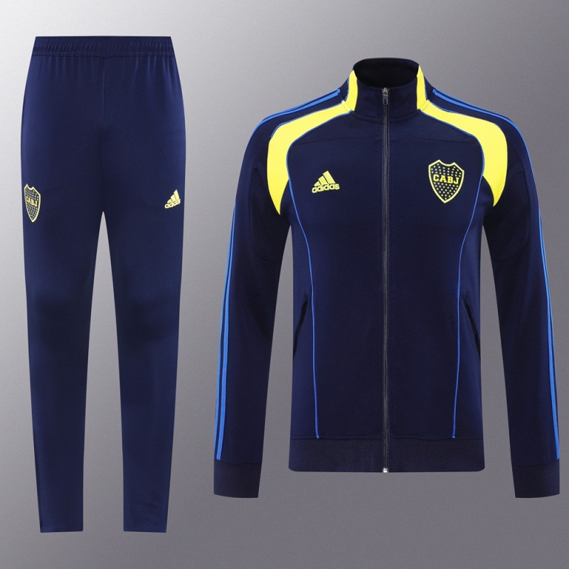 25/26 Boca Juniors Navy Full Zipper Jacket + Long Pants