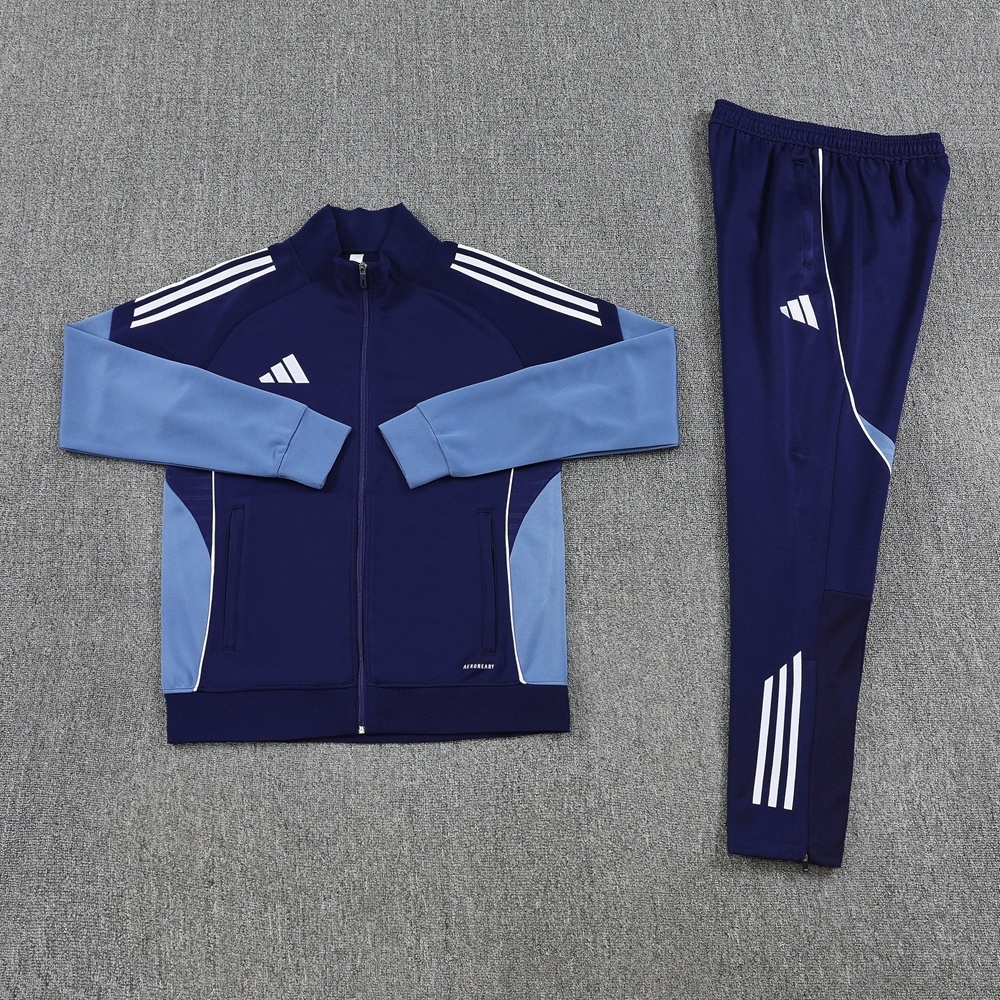2025 Adidas Navy Full Zipper Jacket + Long Pants