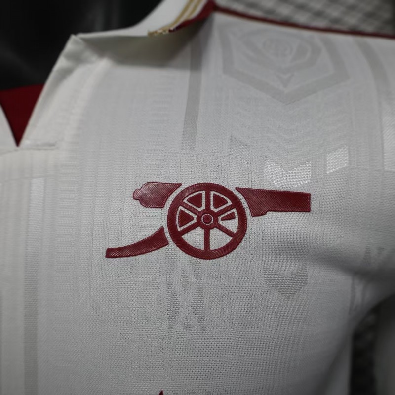 Player Version 25/26 Arsenal Third Long Sleeve White Jersey
