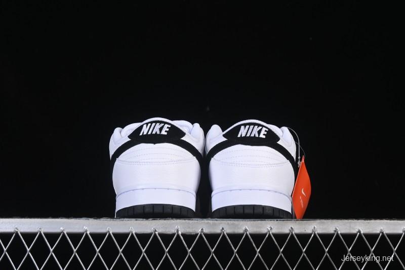 Nike SB Dunk Low Classic White Black Low-Top Casual Skate Shoes HF3704-100