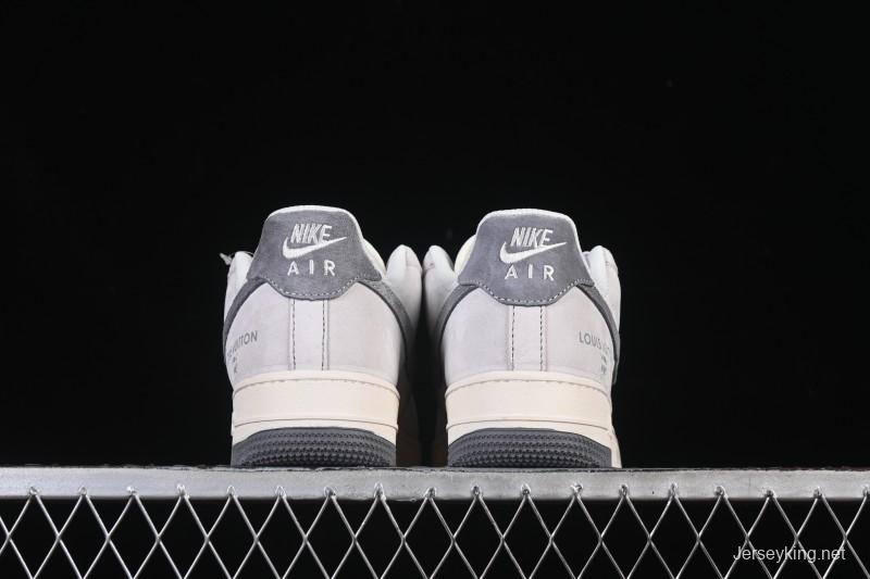 Nike Air Force 1'07 Low LV Collaboration Dual-Tone Gray Graffiti Casual Sneakers - CX5050-Y07